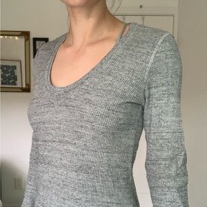 Splendid grey long sleeve thermal shirt
